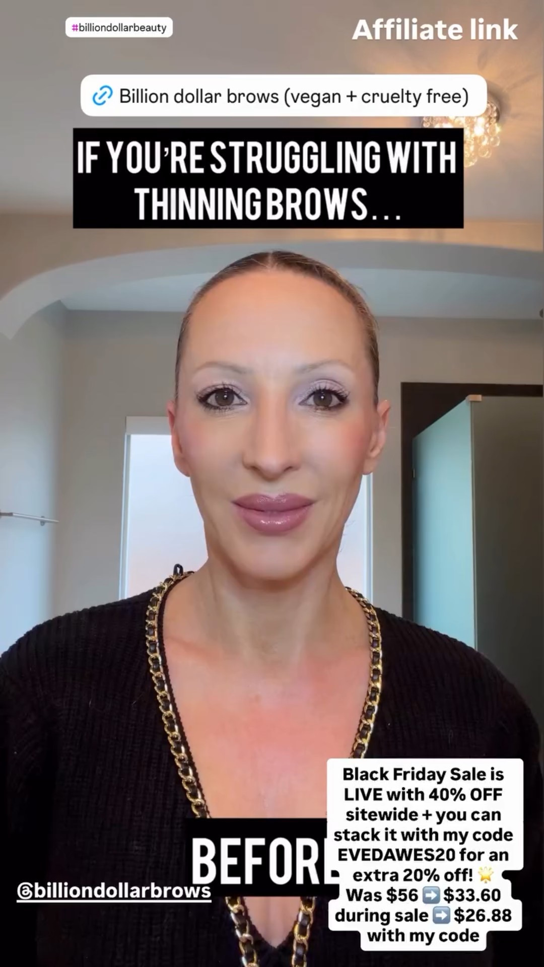 Billion Dollar Beauty aka Billion Dollar Brows  cyber Monday  Sale is LIVE with 40% OFF sitewide + you can stack it with my code EVEDAWES20 for an extra 20% off! 🌟 
This brow kit was $56 ➡️ $33.60 during sale ➡️ $26.88 with my code. They’re vegan, cruelty free, their pricing is hard to beat, and my brows have never looked so good. This would also make a great holiday gift for under $30!!!

#LTKCyberWeek #LTKGiftGuide #LTKBeauty