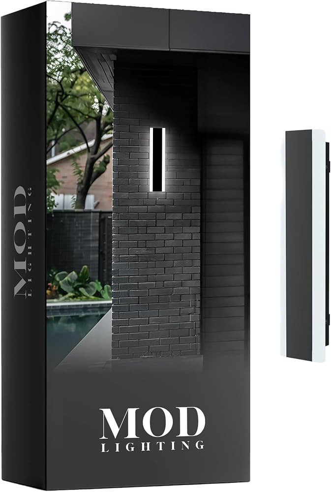 MOD LIGHTING Haylen Wired LED Outdoor Wall Light (1-Pack), 12" Water Resistant Outdoor LED Sconce... | Amazon (US)