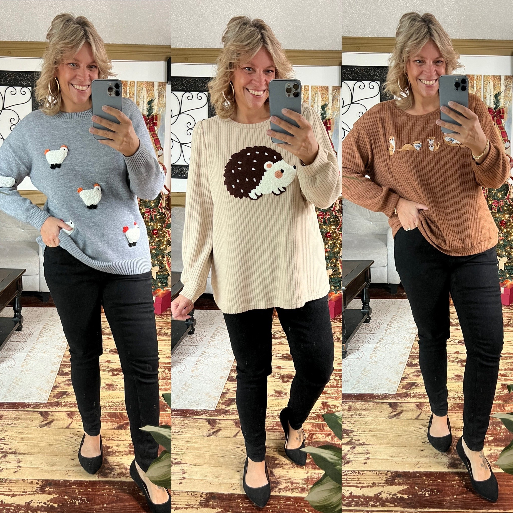 Wearing size 12 in each top and size 14 in the skinny jeans. 

#LTKMidsize #LTKOver40 #LTKFindsUnder50