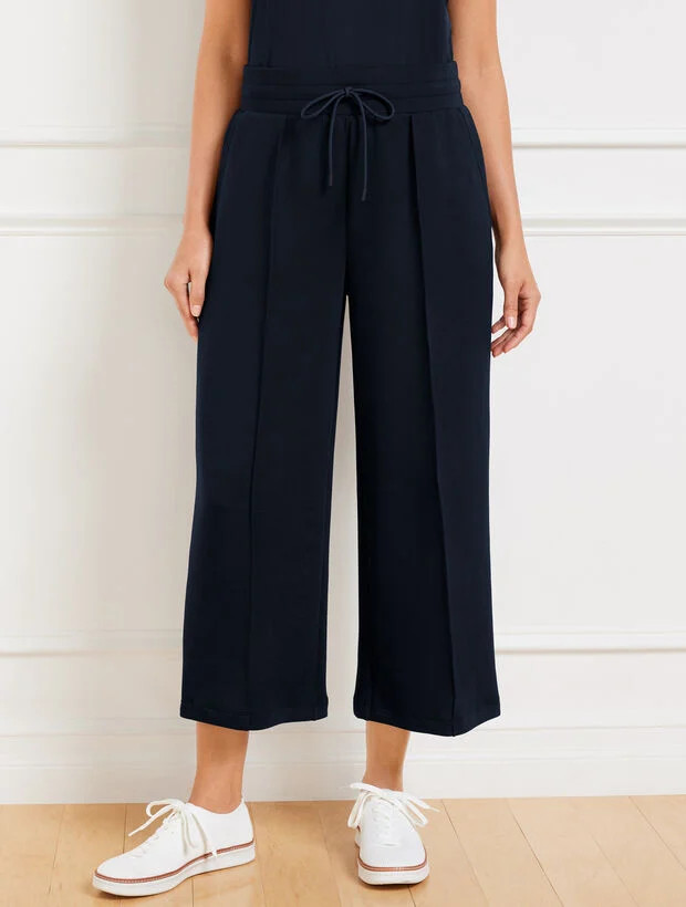 AirKnit Stretch Wide Crop Pants | Talbots