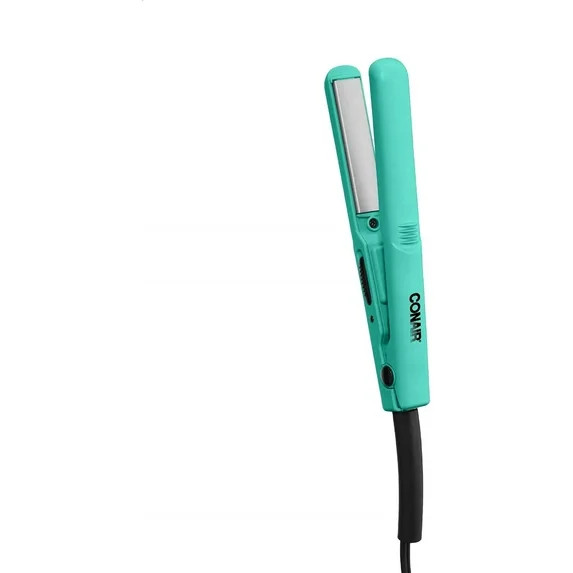 Conair Mini 1/2" Ceramic Flat Iron Hair Straightener, Turquoise | Walmart (US)