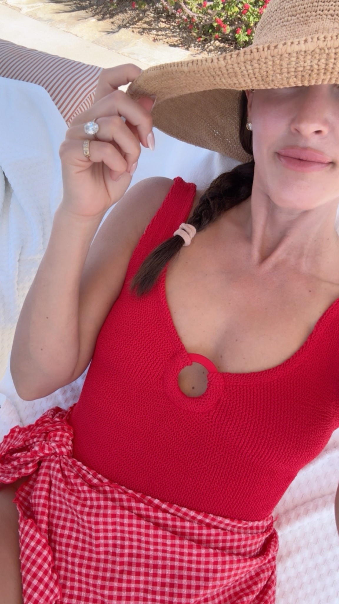 Swimsuit and coverup outfit for spring break! Paired with my favorite straw hat👒

Vacation
Resort wear

#LTKSwim #LTKTravel