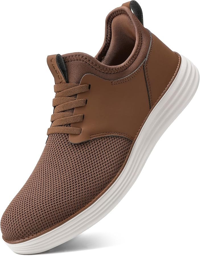 VILOCY Mens Slip On Casual Dress Shoes Hands Free Fashion Sneakers Mesh Tennis Walking Work Shoes... | Amazon (US)