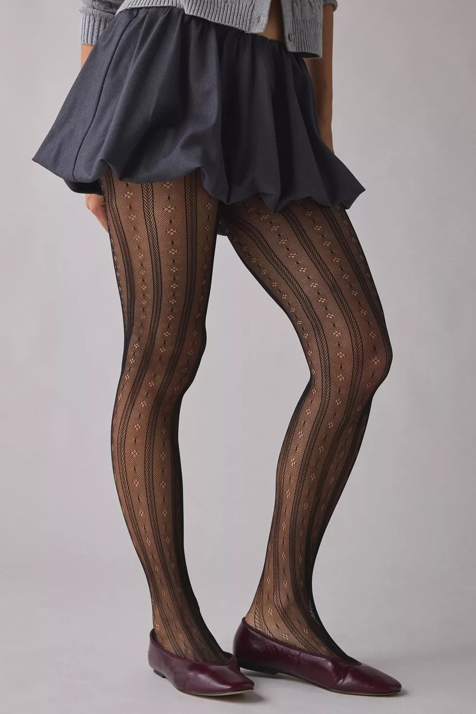 Clover Pointelle Tights | Urban Outfitters (US and RoW)