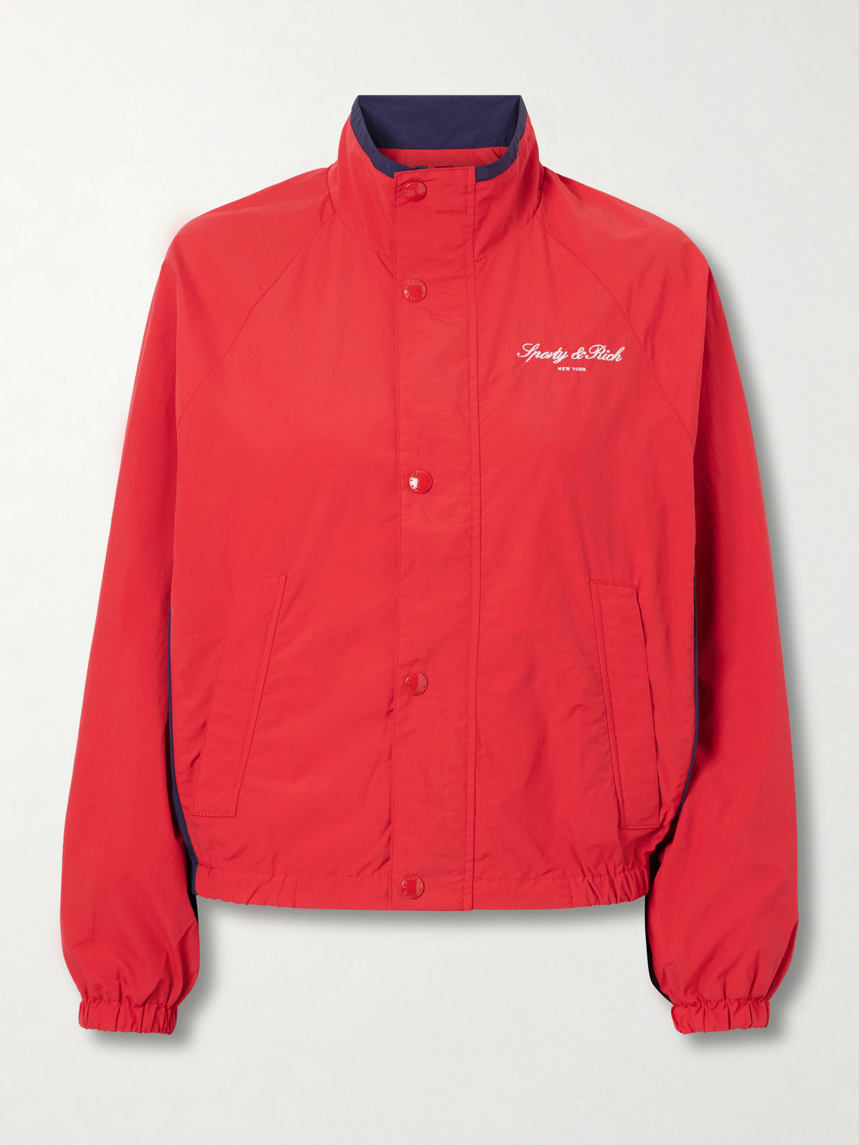 Sporty & Rich - Logo-embroidered Shell Jacket - x small | NET-A-PORTER (US)