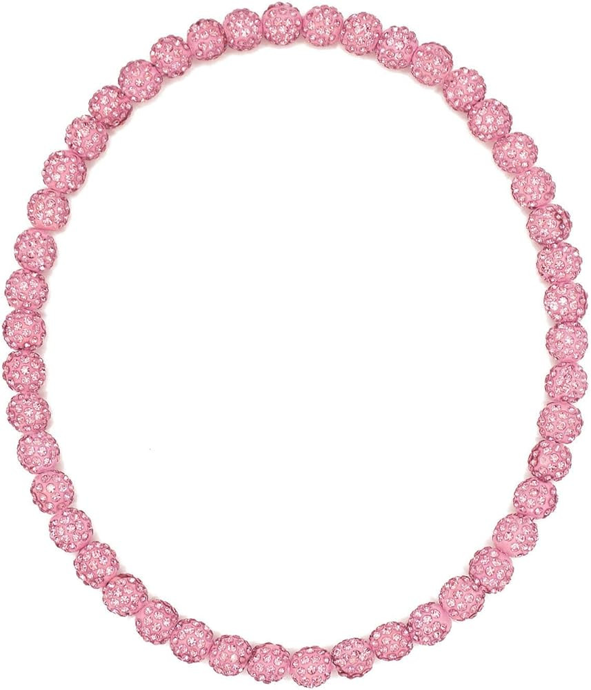 Baseball Bead Necklace for Men, 16/18/20" Ice Necklace Cool Gifts, Rhinestone Bling Inspired Spor... | Amazon (US)