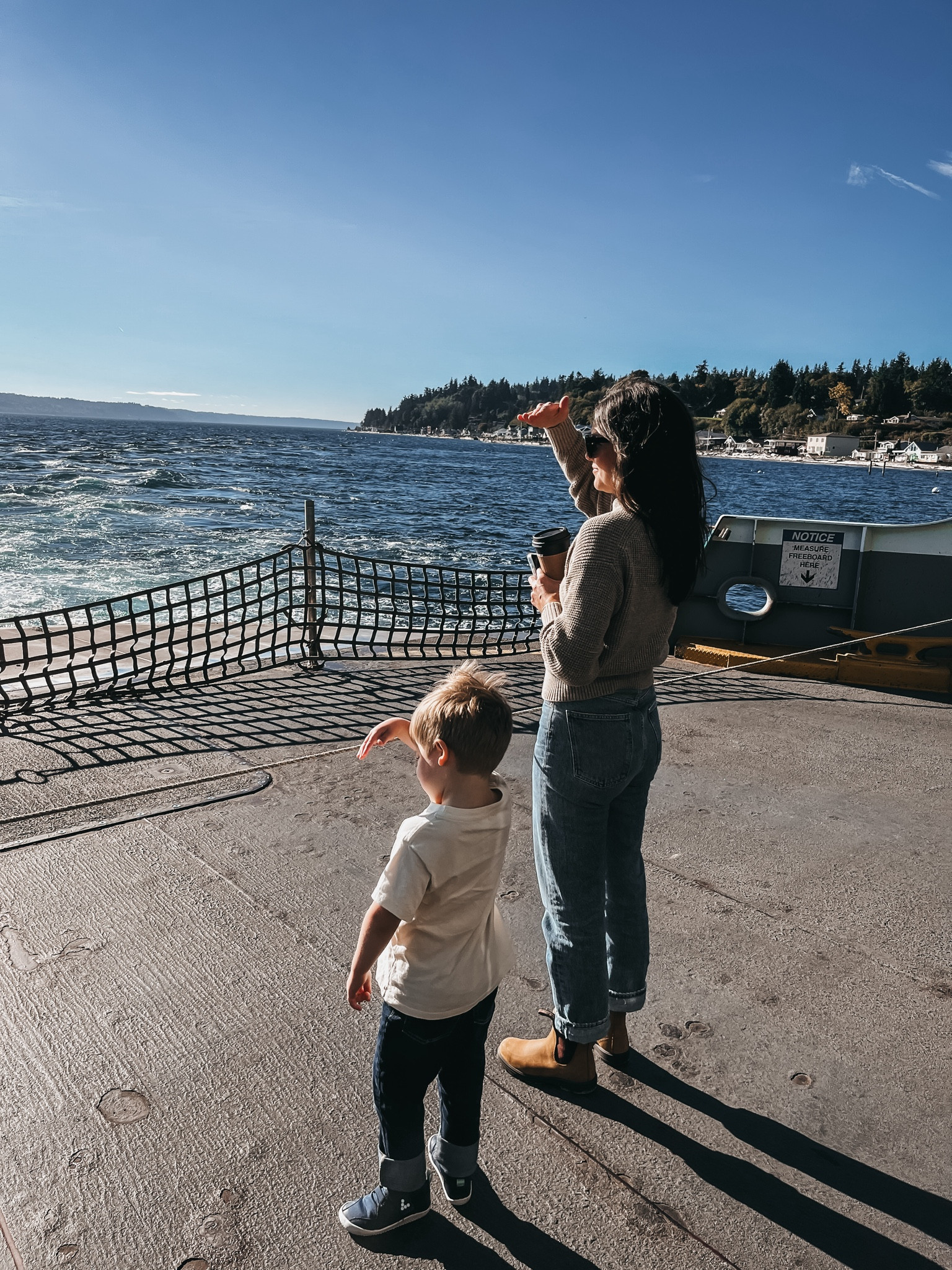 Perfect Pacific Northwest day to ride the ferry. Sweater is old Buck Mason. Linking similar from this season  
// 
90s denim 
Buck Mason 
Motherhood 


#LTKHoliday #LTKSeasonal #LTKGiftGuide