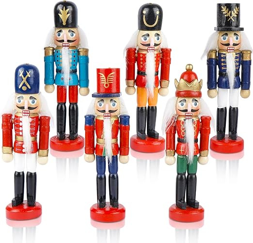 Nutcracker Christmas Decorations 6Pcs Christmas Nutcrackers Ornaments, Nutcracker Figures for Chr... | Amazon (CA)