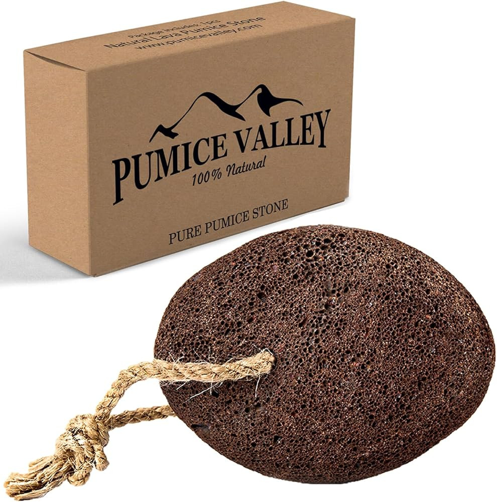 Pumice Stone - Natural Earth Lava Brown - Callus Corn Remover for Feet Heels and Palm - Pedicure ... | Amazon (US)
