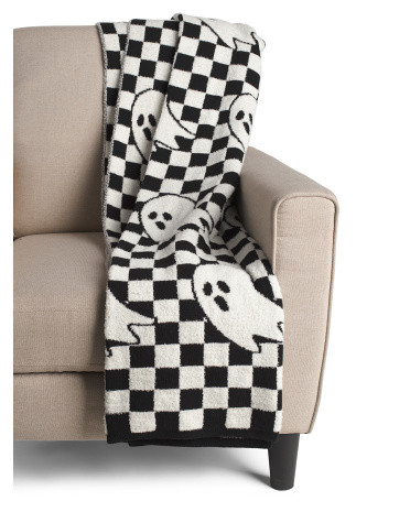 Checkered Ghost Throw | TJ Maxx