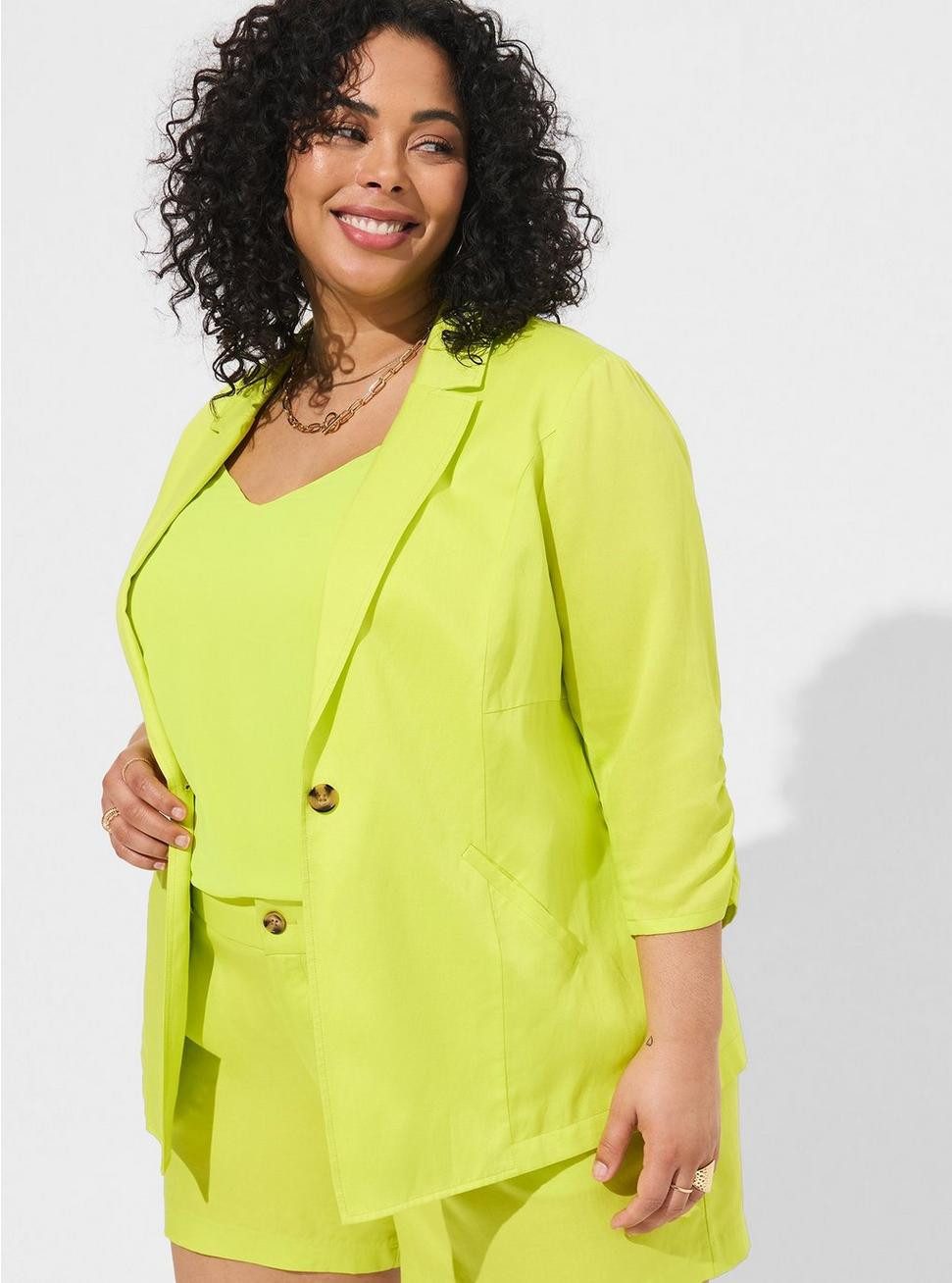 Studio Linen Blazer | Torrid (US & Canada)