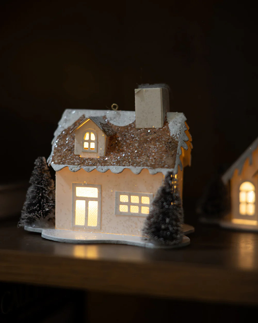 Glittered House Ornament | Elements by Remedy