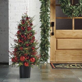 Radiant Rouge 4 ft. Potted Tree | Frontgate