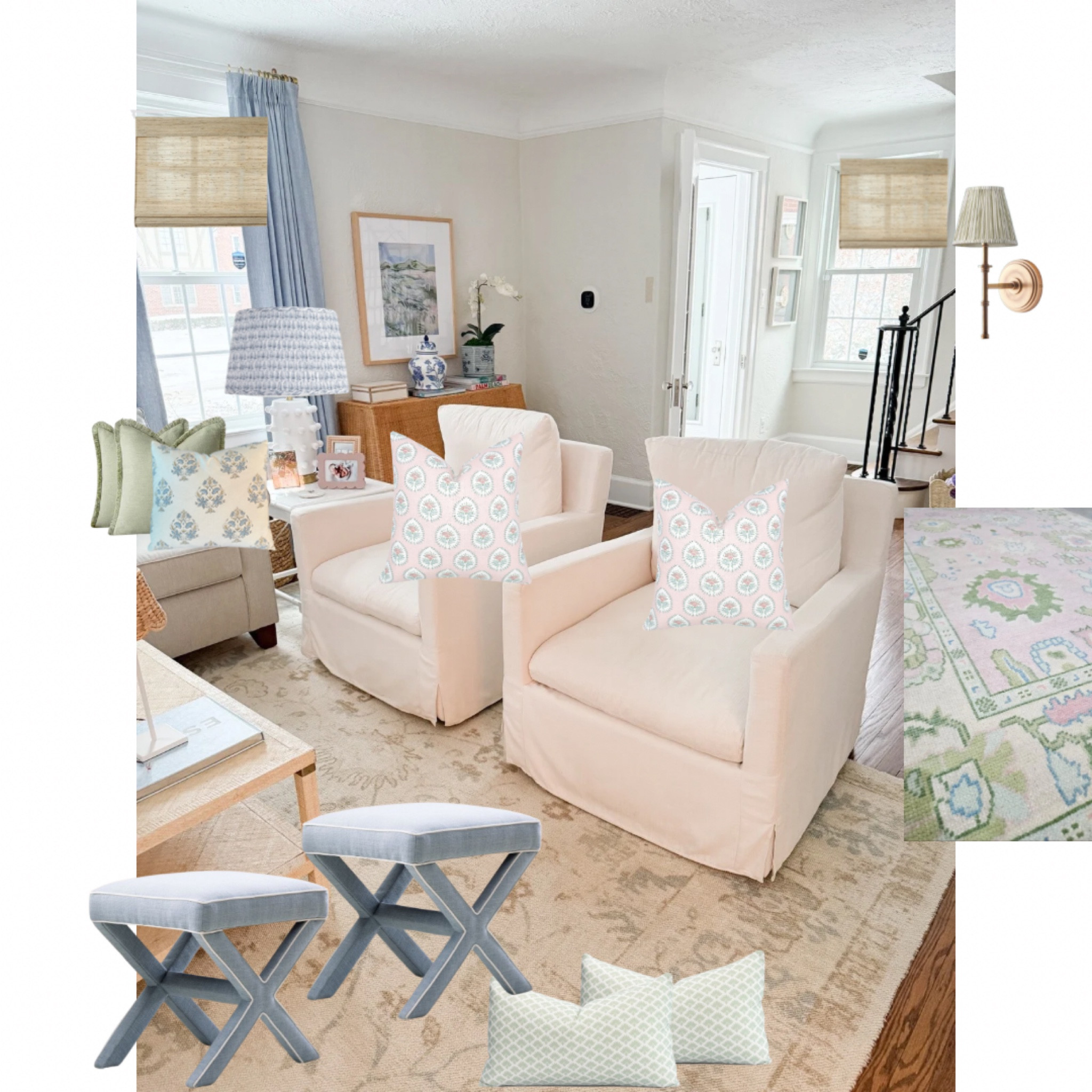 Some really rough plans I put together for our living room. Wanting to add some more color to it!

#LTKHome