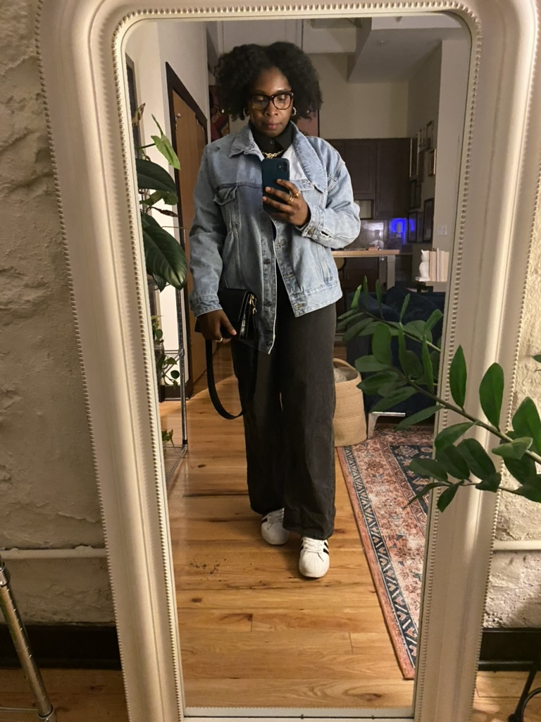 Double Denim is always a good idea 

 #LTKdayinmylife #LTKootd #LTKMidsize