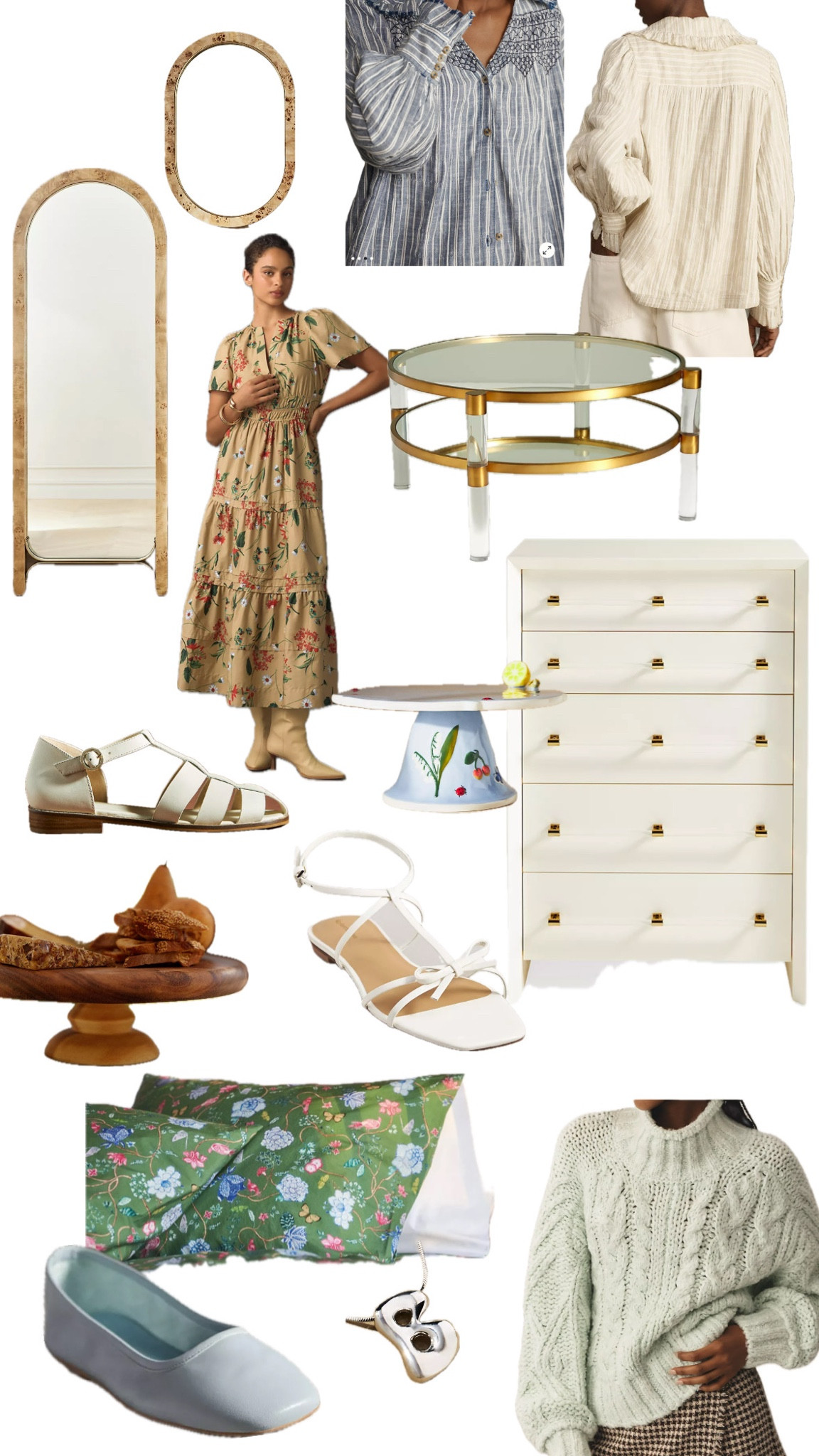 Extra 50% off sale prices at Anthro!!
This is where I think the home decor and furniture is the best part! The lucite coffee table was $900 now $350! Cutest cake stands for $25 and summer sandals under $30! Everyone’s favorite dress, these mirrors are down to $150 and I’m wanting those green floral sheets! 

#LTKHome #LTKFindsUnder50 #LTKSaleAlert