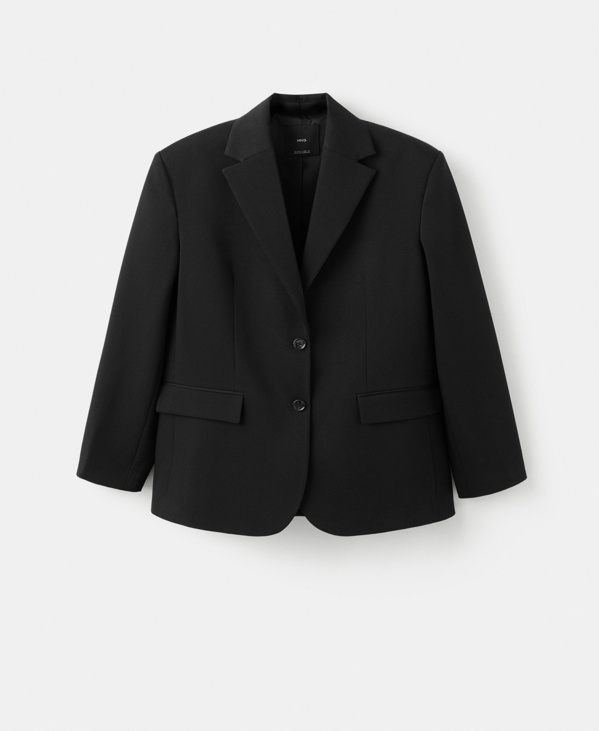 Mango Women's Flap Pockets Straight Blazer - Black | Macy's
