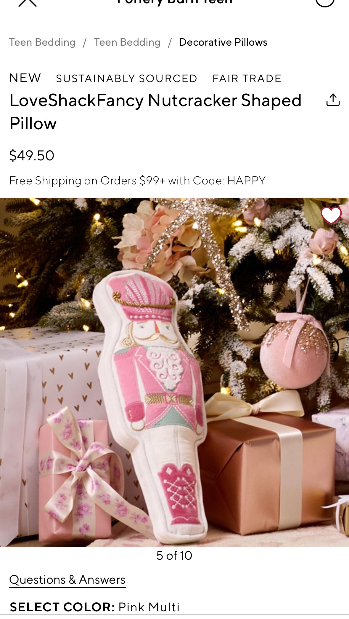 Pink nutcracker Christmas pillow 


#LTKSeasonal #LTKHome #LTKHoliday