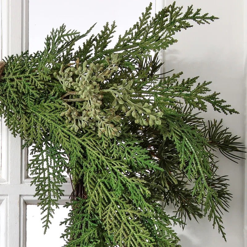 The Twillery Co. Natural Touch Polyethylene Wreath & Reviews | Wayfair | Wayfair North America