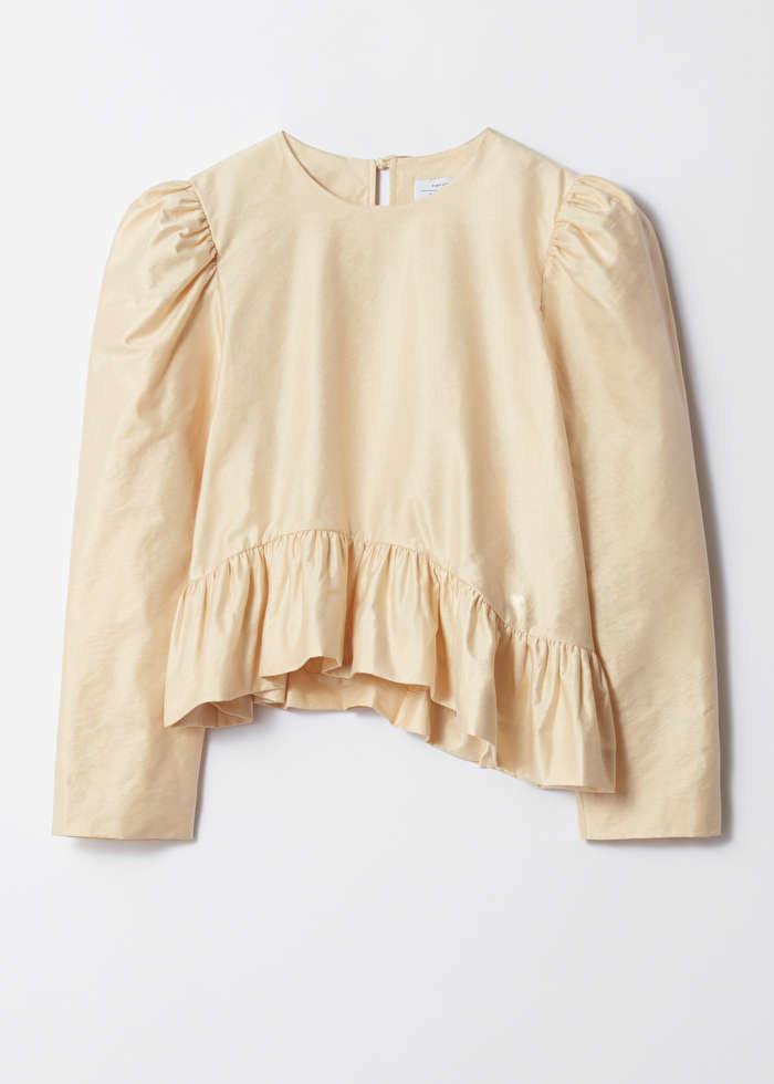 Asymmetric Ruffle-Peplum Blouse | & Other Stories US