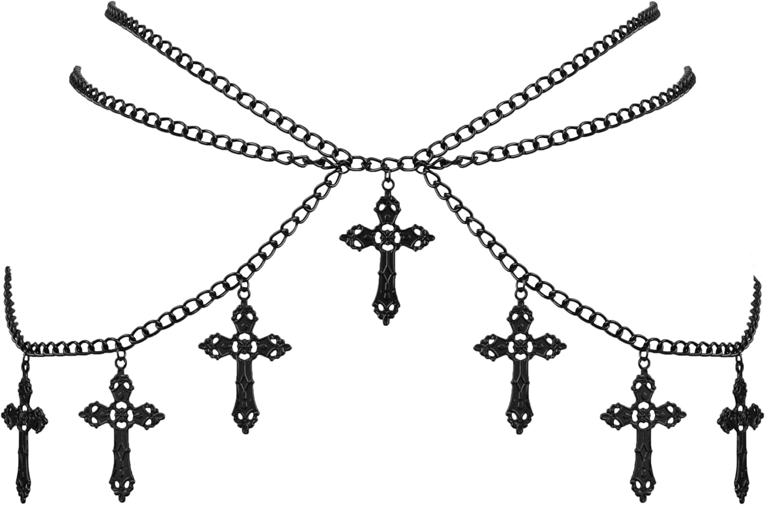 Sacina Cross Waist Chain belt, Gothic Belt, Goth Belt, Emo Belt, Punk Belt, Grunge Belt, Goth Acc... | Amazon (US)