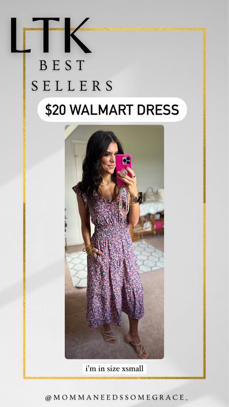 $20 Walmart dress! Size xs. Colors selling out fast! 

#LTKSaleAlert #LTKStyleTip #LTKFindsUnder100