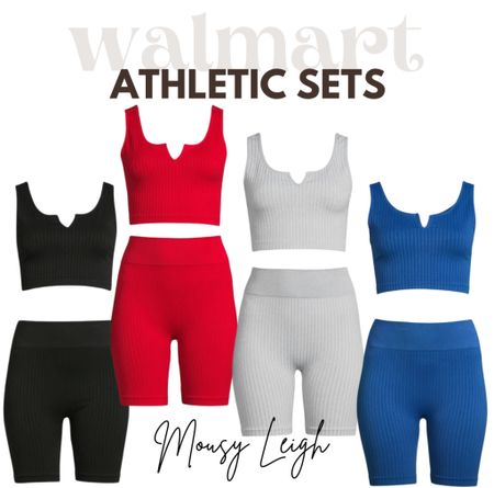 New athletic sets! 

walmart, walmart finds, walmart find, walmart spring, found it at walmart, walmart style, walmart fashion, walmart outfit, walmart look, outfit, ootd, inpso, bag, tote, backpack, belt bag, shoulder bag, hand bag, tote bag, oversized bag, mini bag, clutch, blazer, blazer style, blazer fashion, blazer look, blazer outfit, blazer outfit inspo, blazer outfit inspiration, jumpsuit, cardigan, bodysuit, workwear, work, outfit, workwear outfit, workwear style, workwear fashion, workwear inspo, outfit, work style,  spring, spring style, spring outfit, spring outfit idea, spring outfit inspo, spring outfit inspiration, spring look, spring fashion, spring tops, spring shirts, spring shorts, shorts, sandals, spring sandals, summer sandals, spring shoes, summer shoes, flip flops, slides, summer slides, spring slides, slide sandals, summer, summer style, summer outfit, summer outfit idea, summer outfit inspo, summer outfit inspiration, summer look, summer fashion, summer tops, summer shirts, graphic, tee, graphic tee, graphic tee outfit, graphic tee look, graphic tee style, graphic tee fashion, graphic tee outfit inspo, graphic tee outfit inspiration,  looks with jeans, outfit with jeans, jean outfit inspo, pants, outfit with pants, dress pants, leggings, faux leather leggings, tiered dress, flutter sleeve dress, dress, casual dress, fitted dress, styled dress, fall dress, utility dress, slip dress, skirts,  sweater dress, sneakers, fashion sneaker, shoes, tennis shoes, athletic shoes,  dress shoes, heels, high heels, women’s heels, wedges, flats,  jewelry, earrings, necklace, gold, silver, sunglasses, Gift ideas, holiday, gifts, cozy, holiday sale, holiday outfit, holiday dress, gift guide, family photos, holiday party outfit, gifts for her, resort wear, vacation outfit, date night outfit, shopthelook, travel outfit, 

#LTKStyleTip #LTKFitness #LTKFindsUnder50