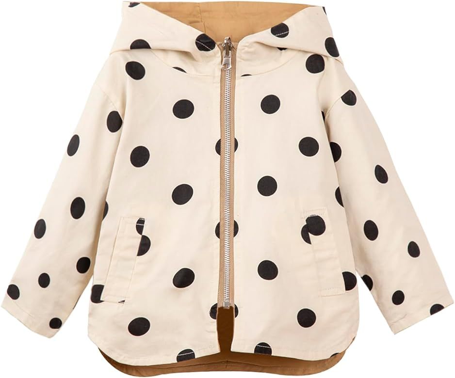 Mud Kingdom Cute Girls Hooded Jacket Reversible Full Zipper Outerwear | Amazon (US)