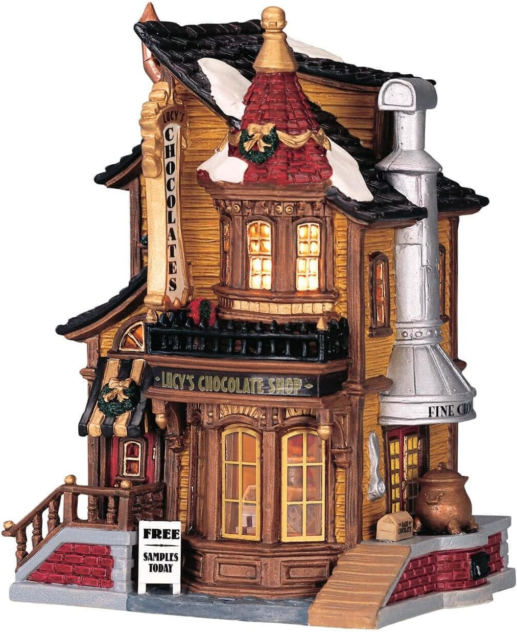 Lemax Christmas Village Lucys Chocolate Shop Battery Operated Led - 45052 | Amazon (US)