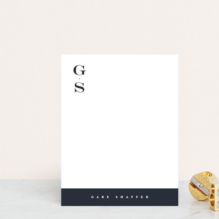 "Handsome" - Customizable Personalized Stationery in Blue by Sara Hicks Malone. | Minted