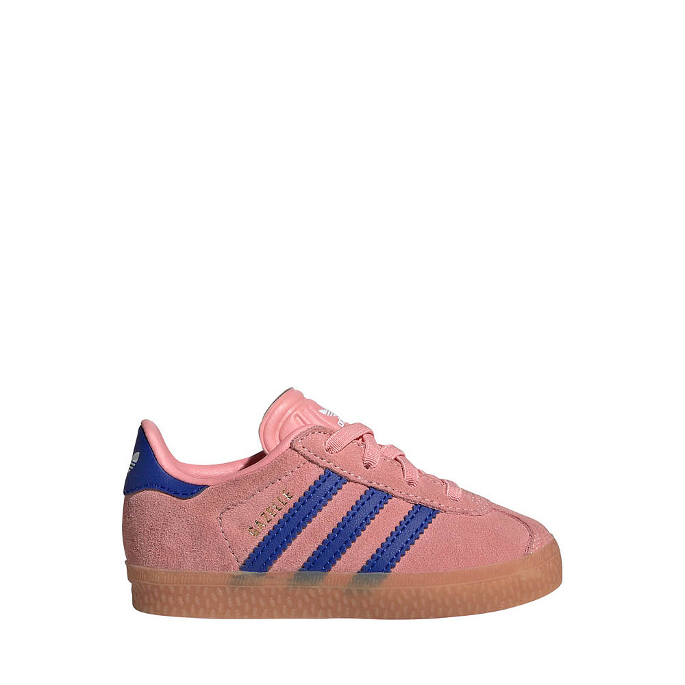 adidas Gazelle Comfort Closure Athletic Shoe - Baby / Toddler - Semi Pink Spark / Lucid Blue | Journeys
