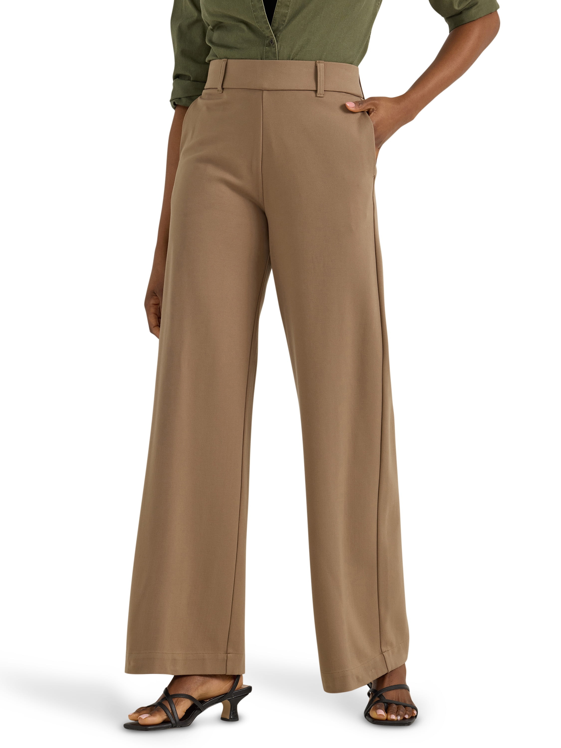 Lee® Women's Pull-On Comfort Waist A-Line Knit Pant | Walmart (US)