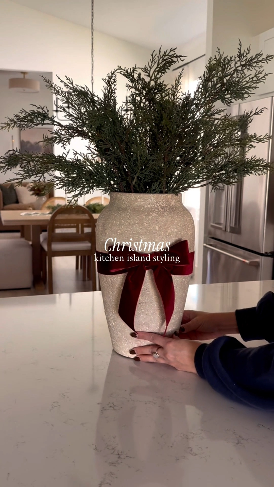 A few festive touches to make the kitchen island feel cozy and Christmas ready 🌲✨ 

Comment shop and I’ll message you the links ❤️

#christmaskitchen #holidaystyling #kitchenislanddecor #cozykitchen #christmasdecor #holidayhome #festivehome #christmasinspo #simplechristmasdecor #holidayvibes #cozyseason #christmashomedecor

#LTKHome #LTKSeasonal #LTKHoliday