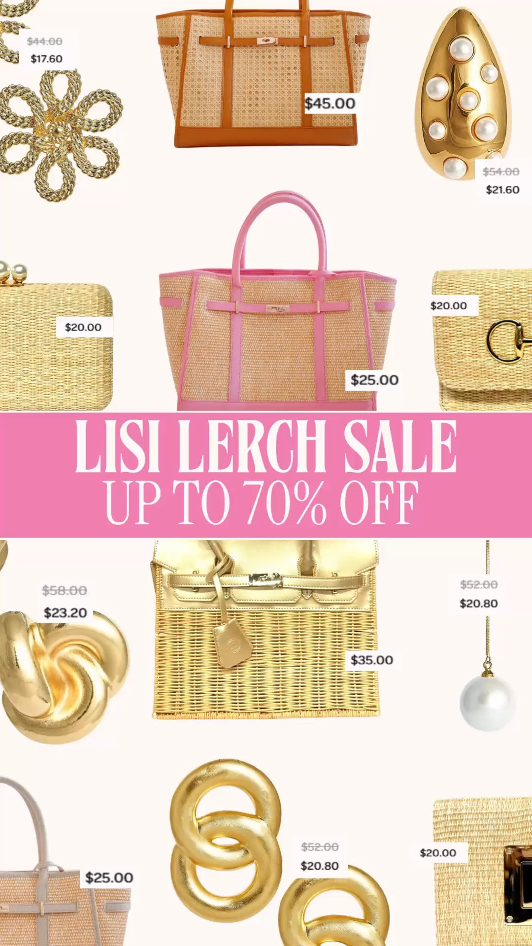 Lisi Lerch Pink Tent Sale | preppy fashion finds | feminine style | gifts for her

$198 TO $25? THIS LISI LERCH SALE DESERVES YOUR ATTENTION.

There are pieces originally priced at $198 marked down to $25 in the Pink Tent sample sale, and some of these finds are SO good. If you love colorful, feminine, preppy style, this is the kind of sale that makes checking the price twice completely reasonable.

Pretty details, plenty of personality and prices that leave room in the holiday budget. Such a good opportunity to find something for the friend who loves classic prep, or grab the piece you would have admired at full price for yourself.

I’ve linked my finds below. This is a sample sale, so availability will vary by item and option. If something has your name on it, grab it while your choice is available.

Lisi Lerch sale, Lisi Lerch Pink Tent Sale, Lisi Lerch sample sale, Lisi Lerch sale finds, preppy style, feminine style, colorful preppy fashion, classic preppy style, affordable preppy fashion, preppy fall outfits, feminine fall outfits, fall fashion finds, fall fashion haul, fall sale finds, holiday shopping, gifts for her, gifts for women, preppy gifts for her, gifts for preppy women, colorful gifts for women, Christmas gifts for her, affordable Christmas gifts, gifts under $30, sale shopping, designer style on a budget

#LisiLerch #PreppyStyle #FeminineStyle #SaleFinds #LTKSaleAlert #LTKGiftGuide #LTKSeasonal