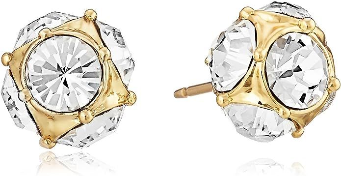 Kate Spade Lady Marmalade Clear/Gold Stud Earrings O0RU1145 | Amazon (US)