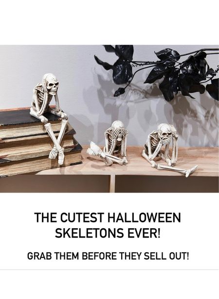 I mean… I don’t think I’ve ever seen cuter skeletons ☠️ The big guys are almost sold out but the cute little skeletons are on sale! Halloween cuties! 

#LTKHoliday #LTKSeasonal #LTKfindsunder50