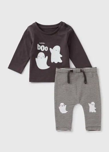 Baby Brown Little Boo Top & Legging Set (Newborn-23mths) | Matalan (UK)