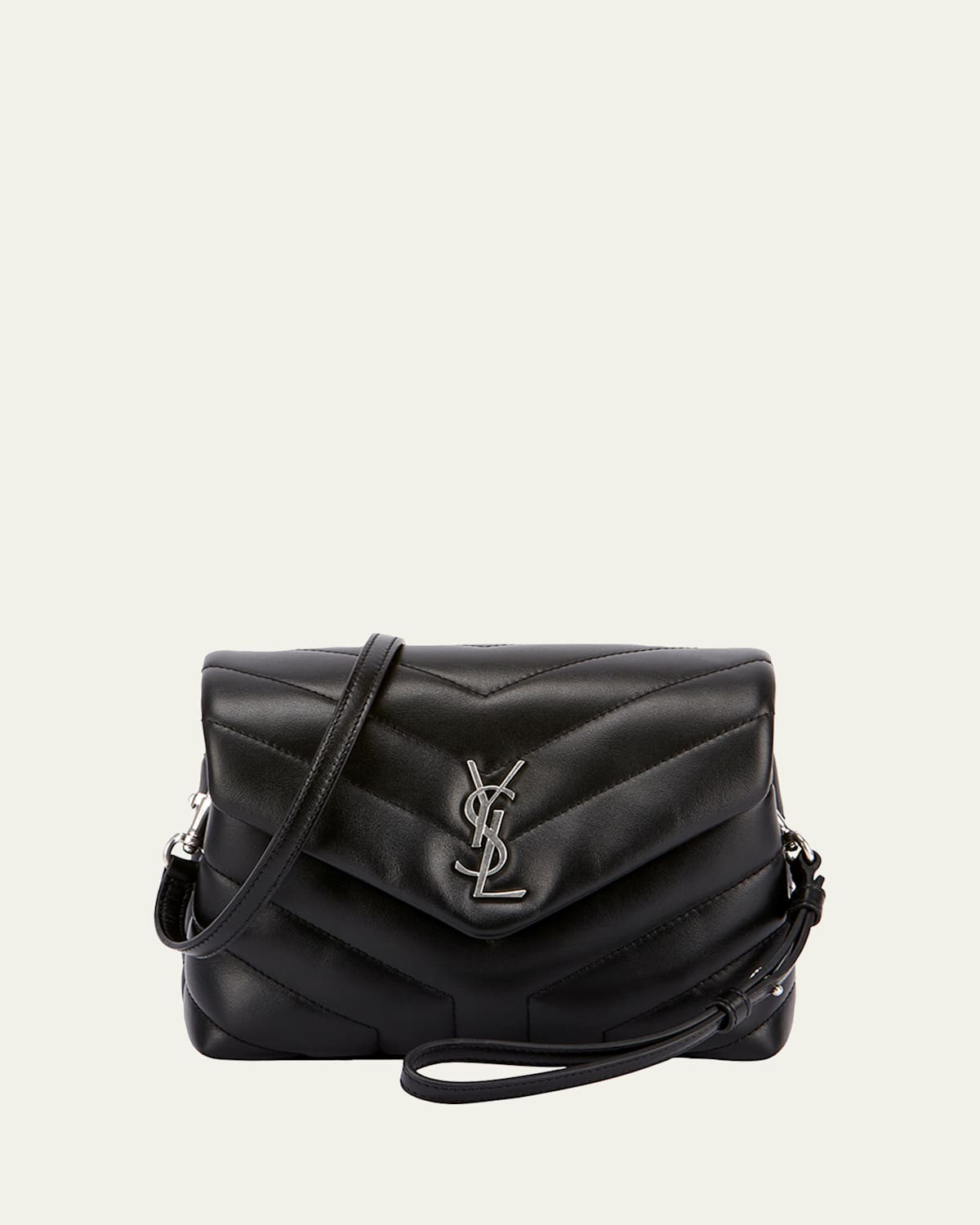 Loulou Toy YSL Quilted Calfskin V-Flap Crossbody Bag | Bergdorf Goodman