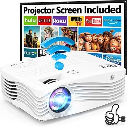 7500Lumens Upgraded Native 1080P Projector, Full HD WiFi Projector Synchronize Smartphone Screen,... | Amazon (US)