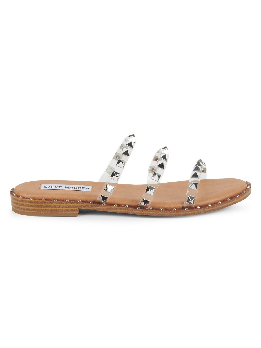 Steve Madden Women's Palit Studded Slide Sandals - Clear - Size 9.5 | Saks Fifth Avenue OFF 5TH
