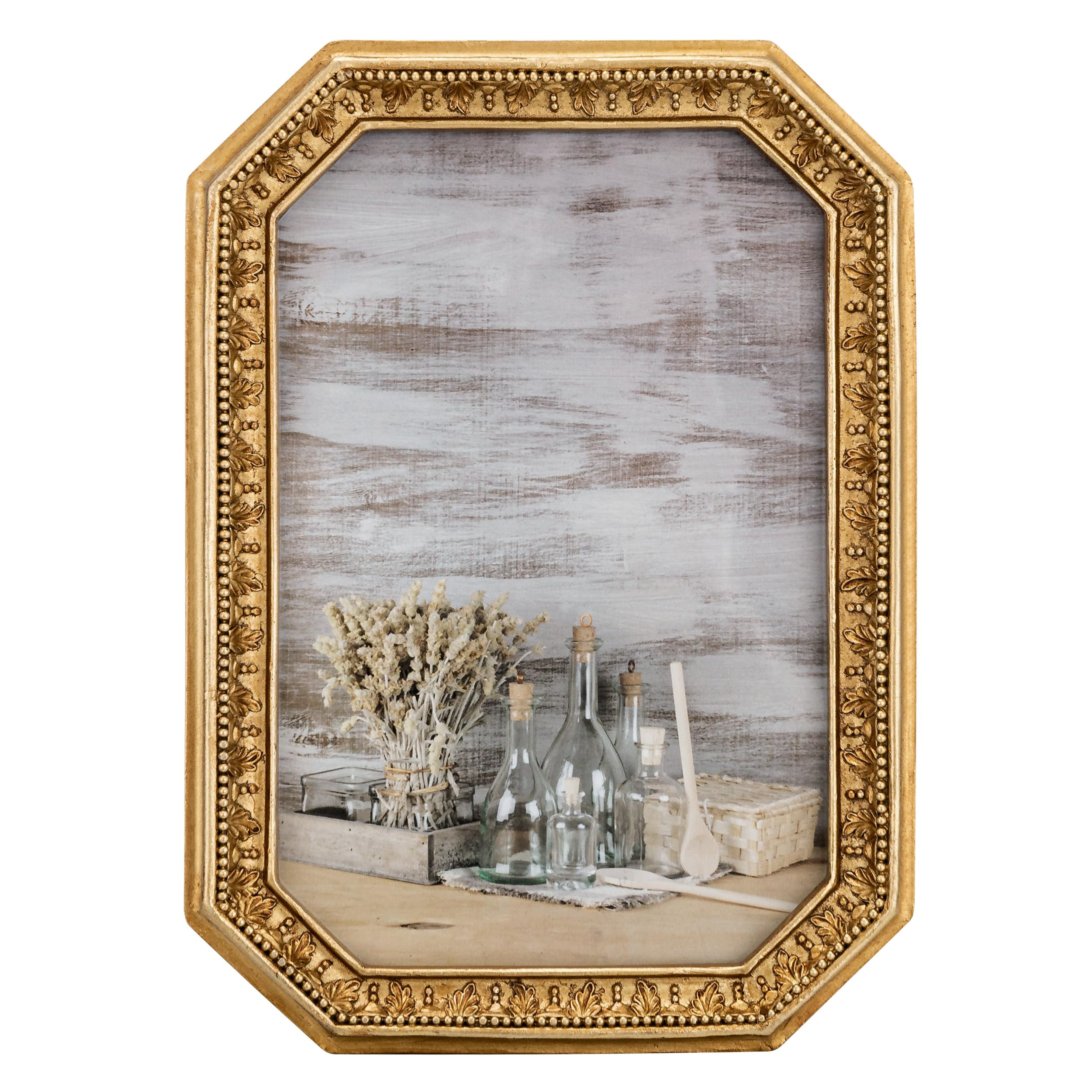 eletecpro 4x6 Vintage Picture Frame, Antique Ornate Gold Photo Frame 4 x 6 with Glass Cover for T... | Amazon (US)