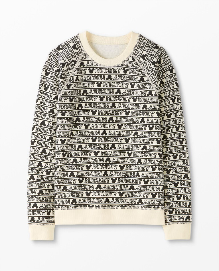 Disney Classic Mickey Mouse Adult Unisex French Terry Sweatshirt | Hanna Andersson