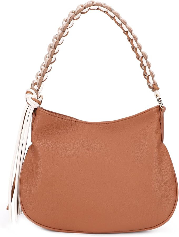 Shoulder Bags for Women Small Hobo Bags Crescent Shaped Vegan Leather Handbag Underarm Tote Clutc... | Amazon (US)