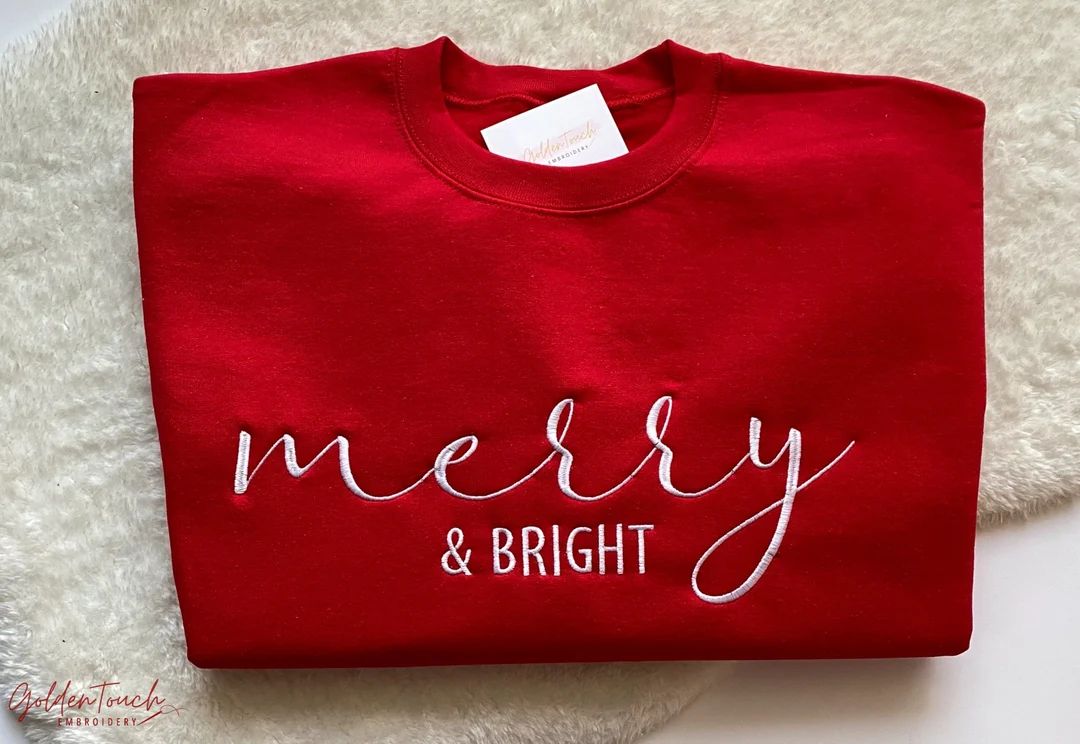 Christmas Crewneck Sweatshirt / Christmas Sweatshirt / Womens Christmas Sweatshirt / Merry Christ... | Etsy (US)
