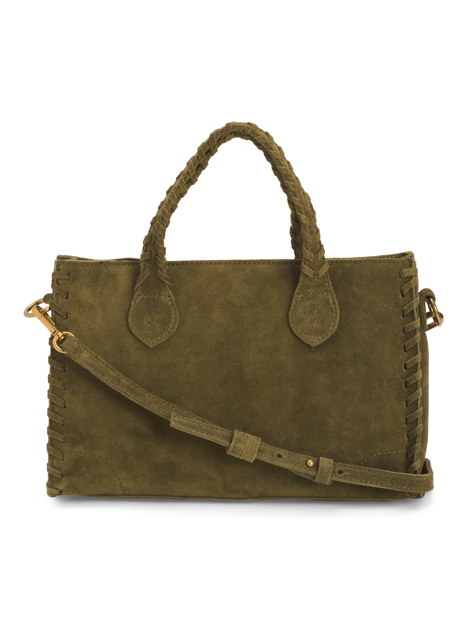 Suede Cora Satchel With Adjustable Crossbody Strap | Handbags | Marshalls | Marshalls