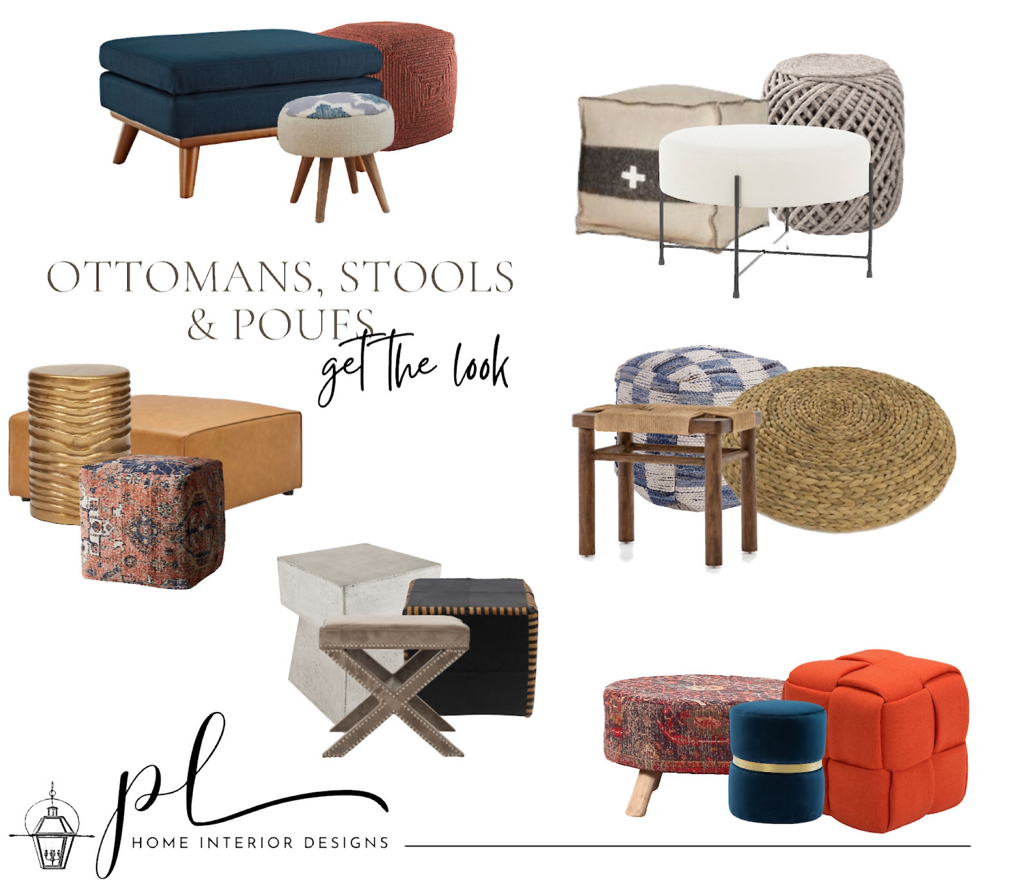 Ottomans, stools and poufs! We’ve done the mixing and matching so your living room looks gathered and well-designed. 

#LTKhome