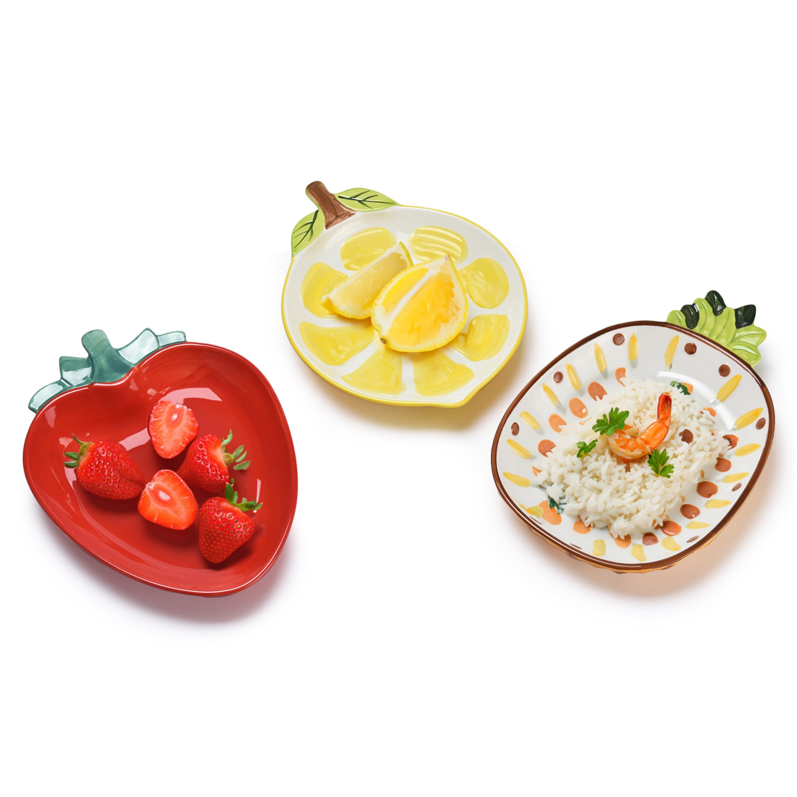 Bruntmor Multicolor Ceramic Plate Sets - Polka Dot Design - Scratch-Resistant, Non-Toxic, Lead-Fr... | Amazon (US)