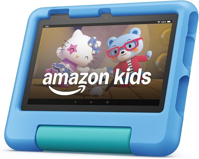 Amazon Fire 7 Kids tablet, ages 3-7. Top-selling 7" kids tablet on Amazon. Includes ad-free and e... | Amazon (US)