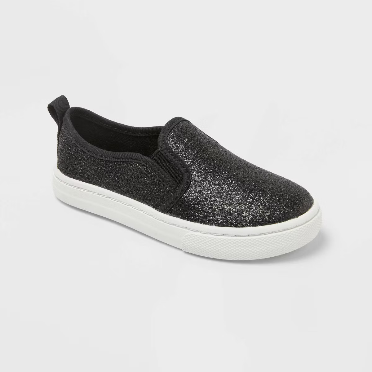 Toddler Yana Slip-On Glitter Sneakers - Cat & Jack™ Black | Target