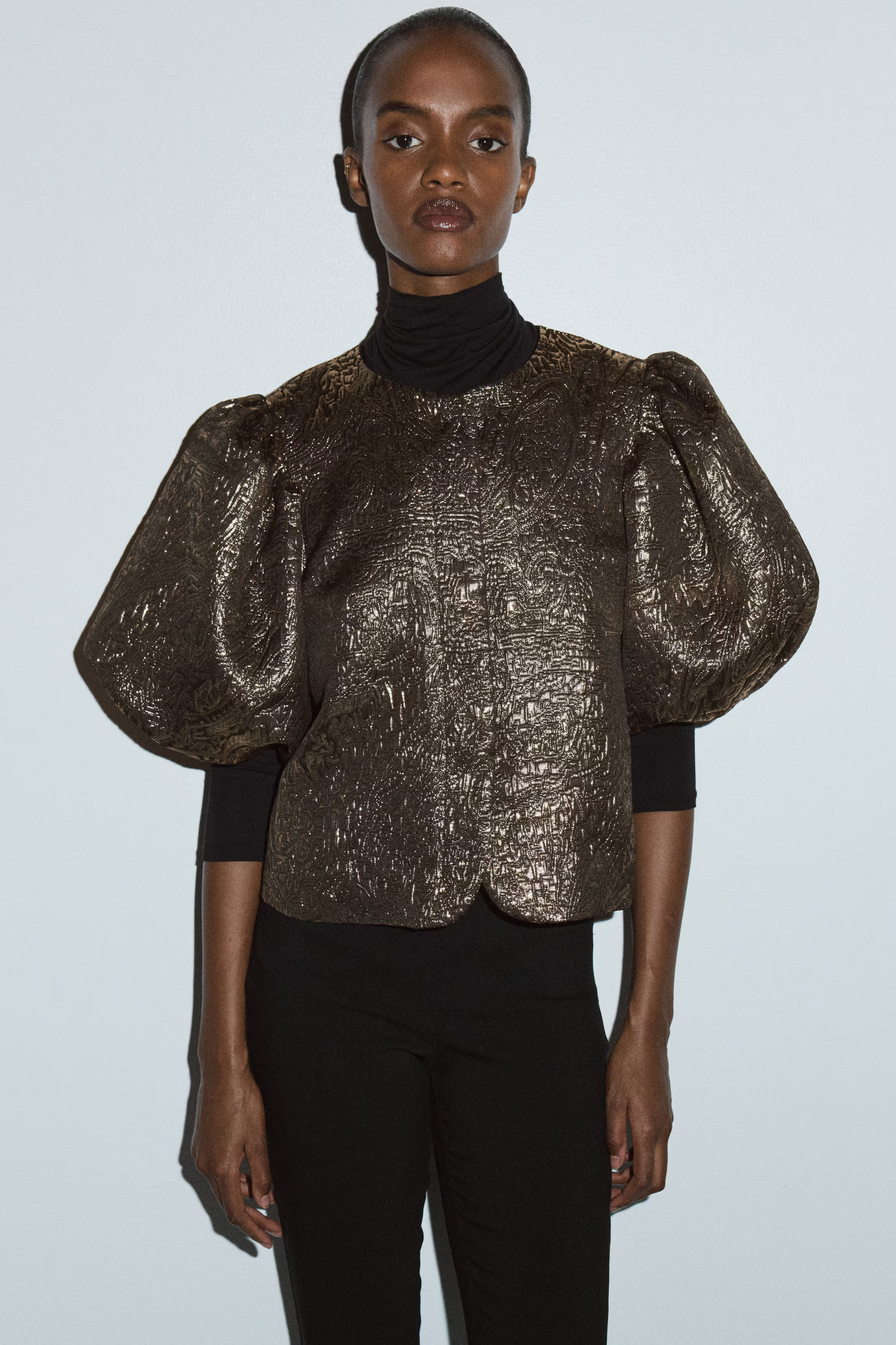 Balloon-Sleeved Blouse | H&M (US + CA)